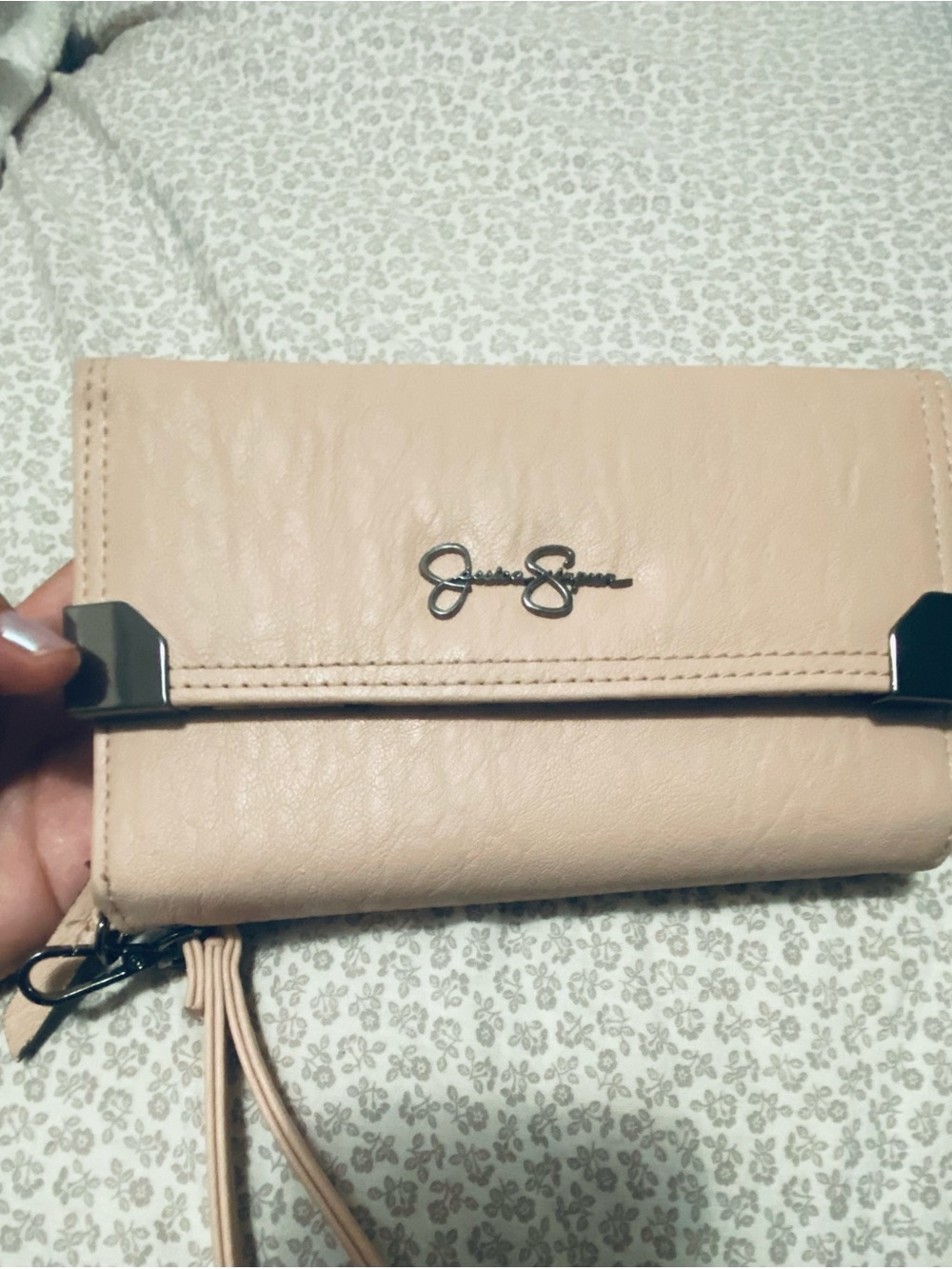 nude handbag $20